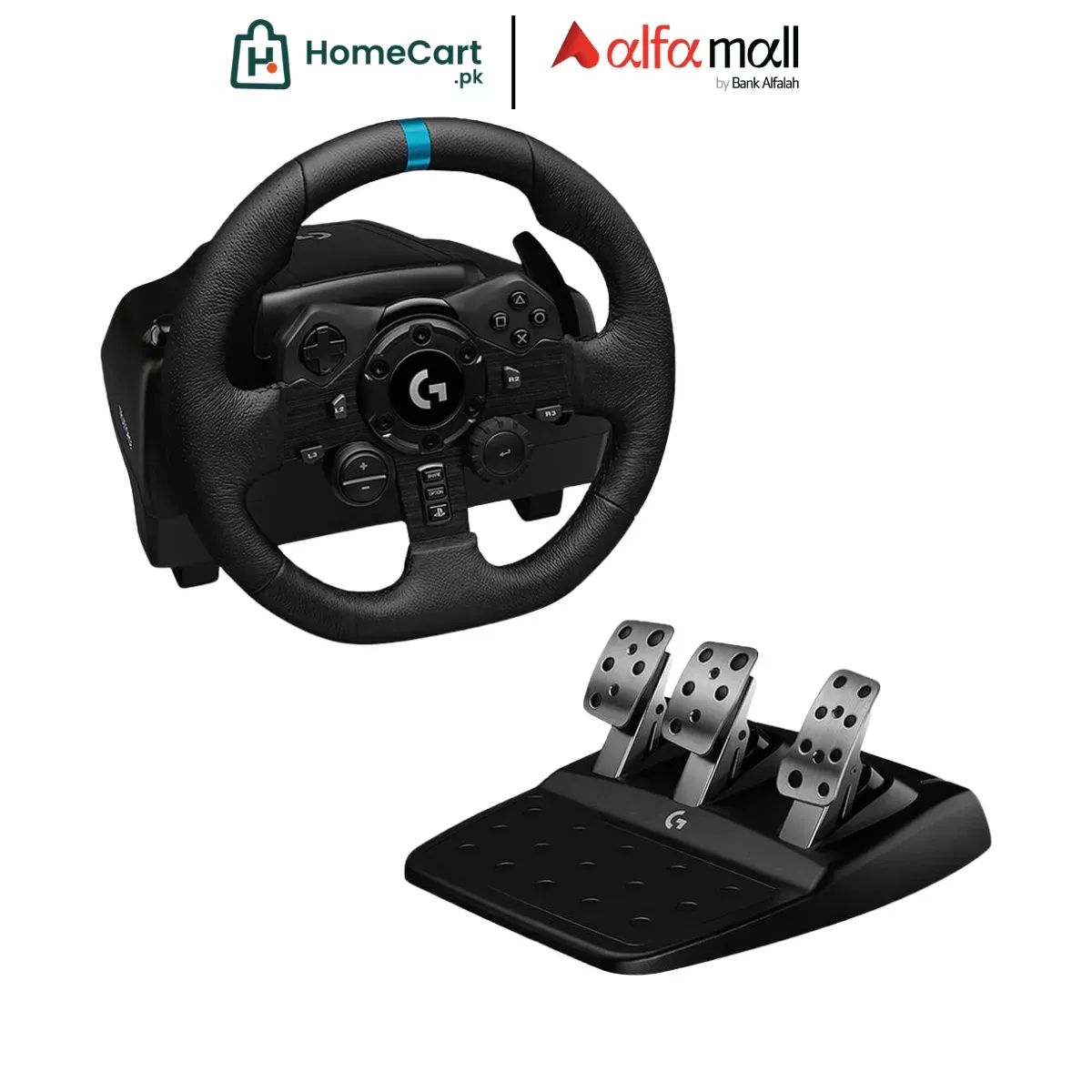 Logitech G923 TRUEFORCE Sim Racing Wheel and Pedals Black